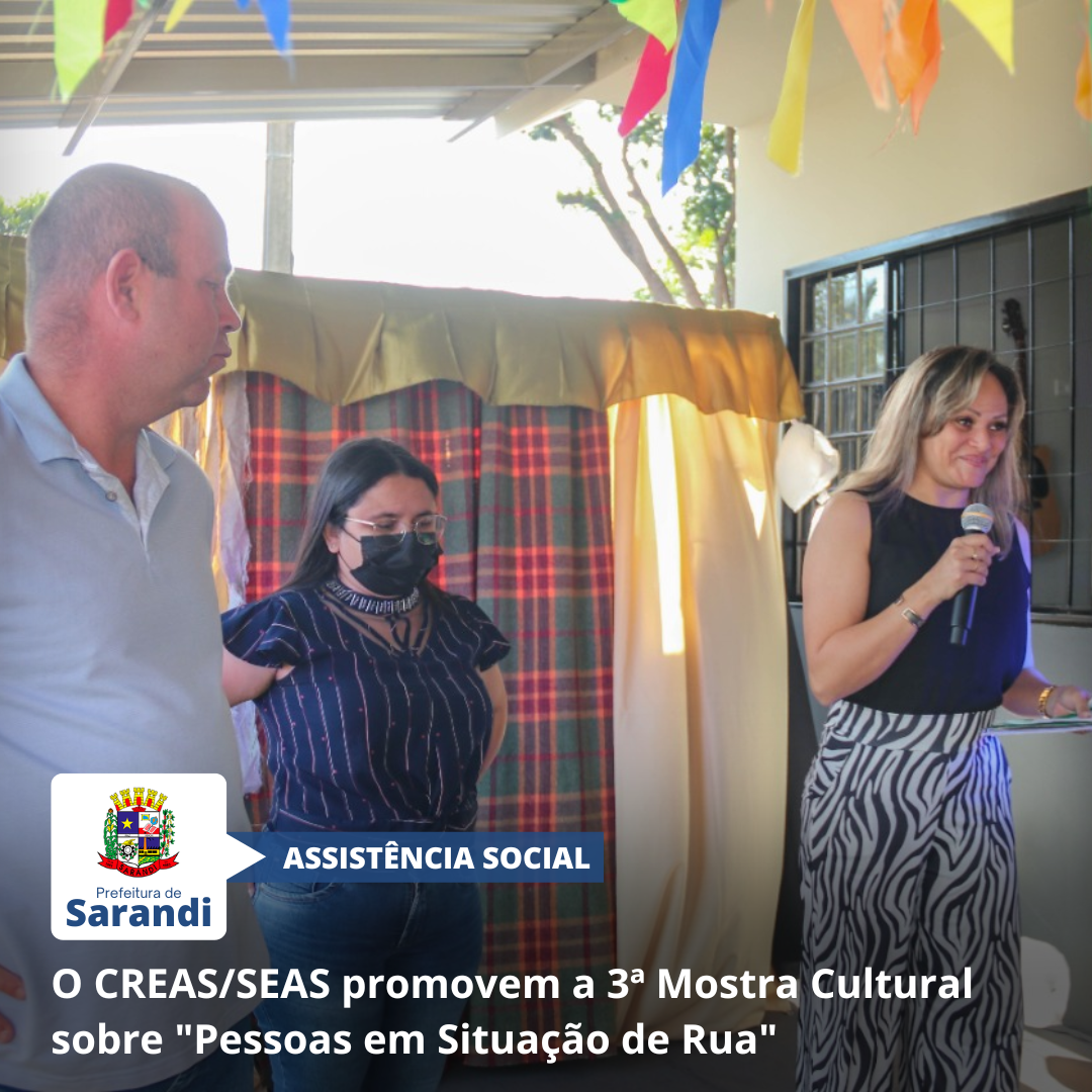 O CREAS/SEAS promovem a 3ª Mostra Cultural sobre 